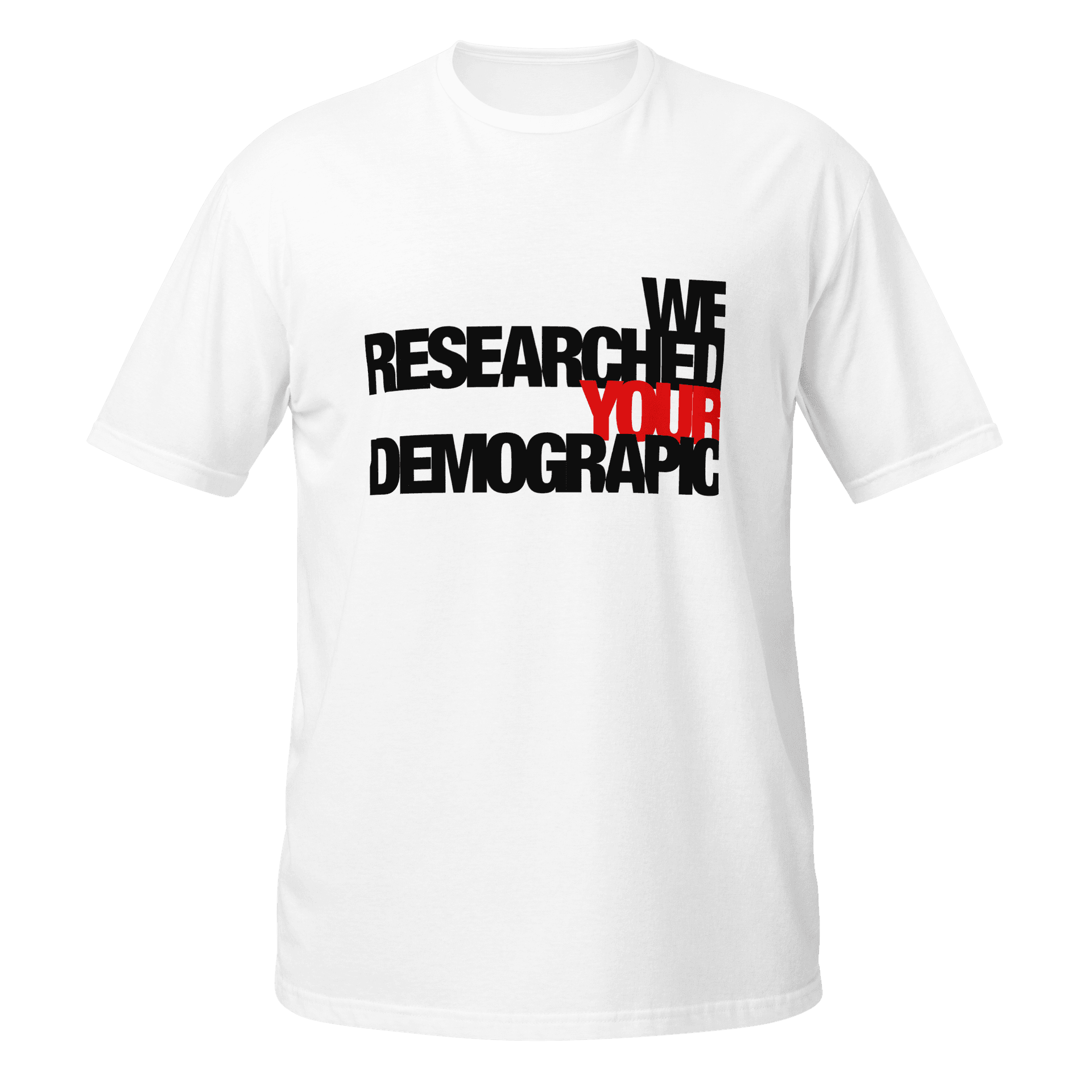 The Segmentation Tee in white — front